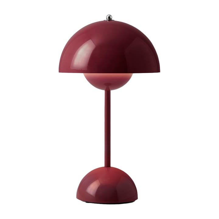 Flowerpot portable bordslampa VP9, Dark plum &Tradition