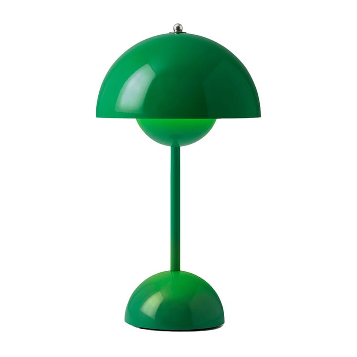 Flowerpot portable bordslampa VP9, Signal green &Tradition