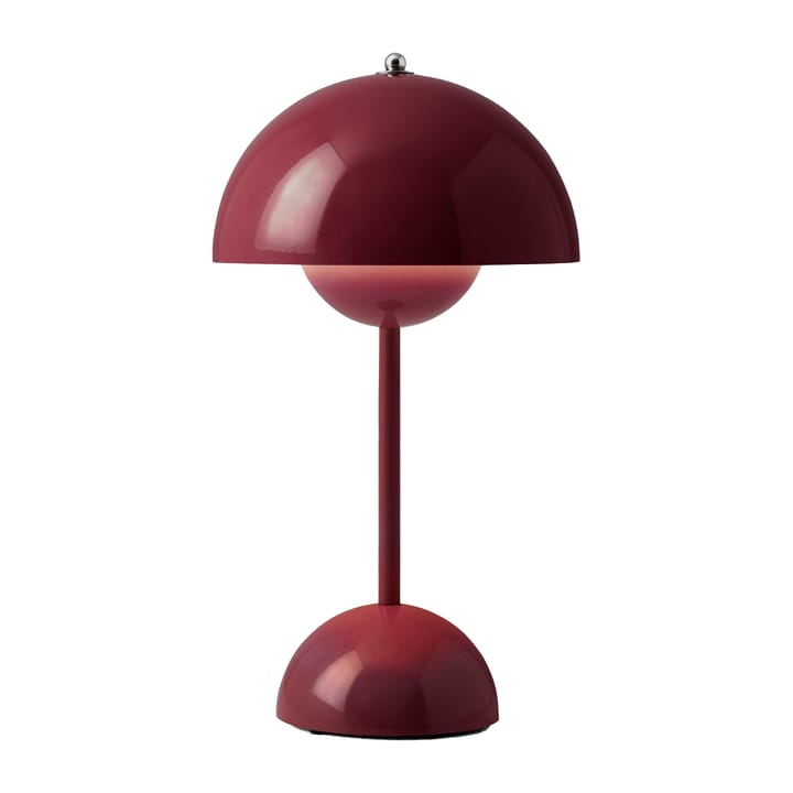 Flowerpot portable table lamp VP9, Dark plum &Tradition