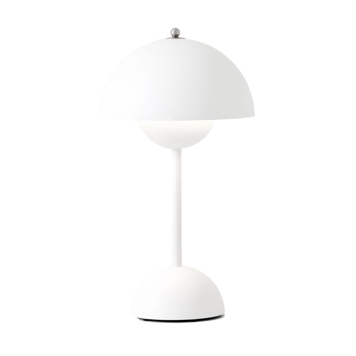 Flowerpot portable table lamp VP9, matte white &Tradition