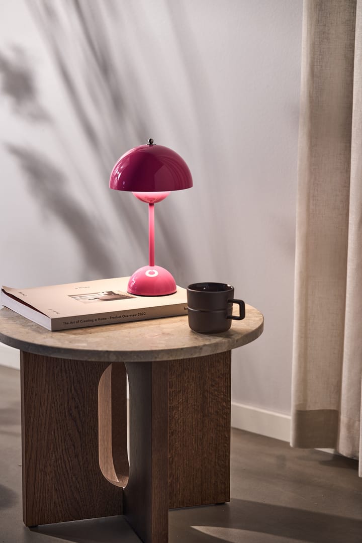 Flowerpot portable table lamp VP9, Tangy pink &Tradition
