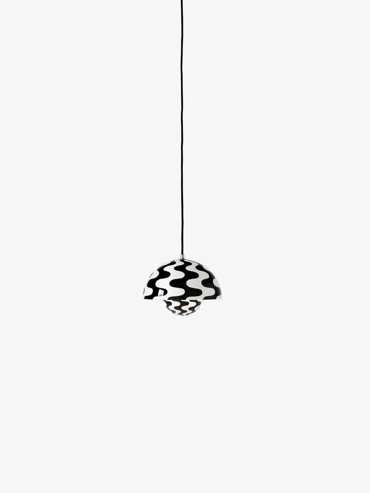 FlowerPot VP1 pendant, Black-white pattern &Tradition