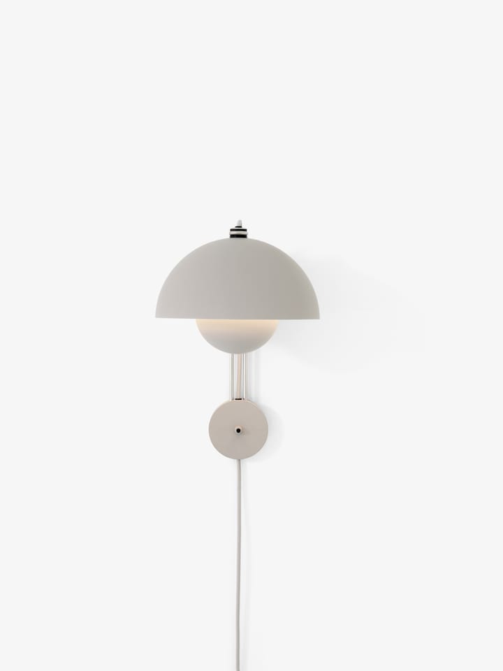 Flowerpot wall lamp VP8, Matte light-grey &Tradition