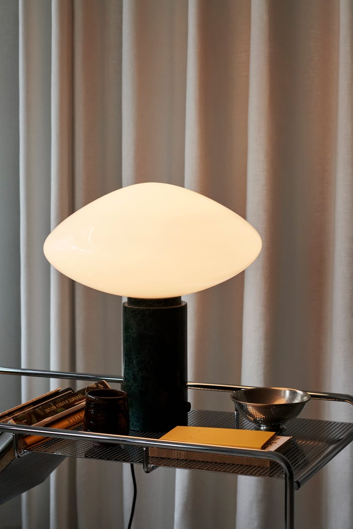 Mist AP17 table lamp Ø37 cm, Matt White & Guatemala Verde &Tradition