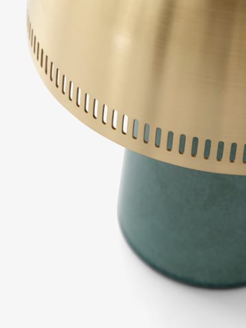 Raku SH8 table lamp - Blue, green & brass - &Tradition