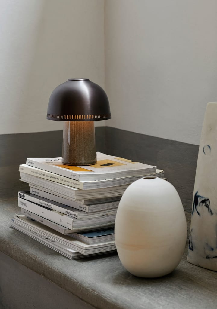 Raku SH8 Tischleuchte, Beige Grey & Bronze &Tradition