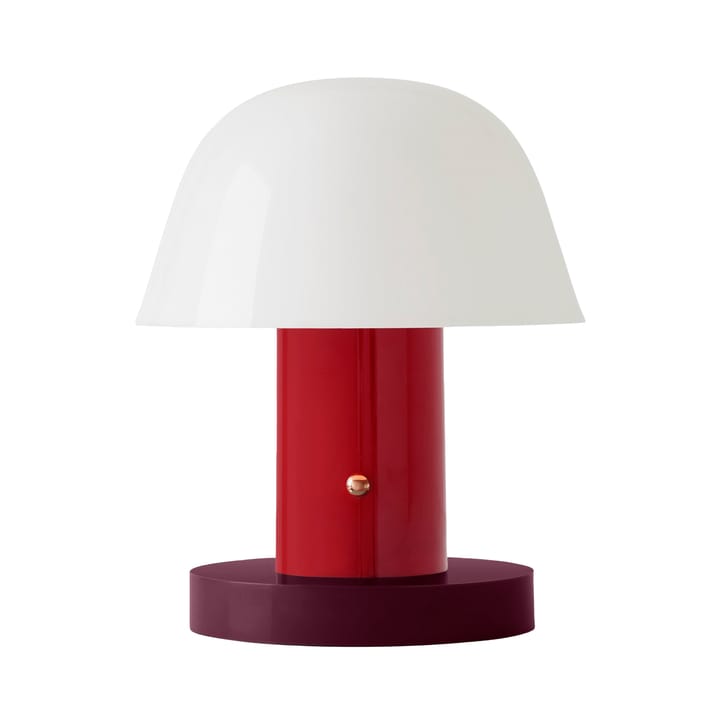 Setago JH27 bordslampa, Maroon-grape &Tradition