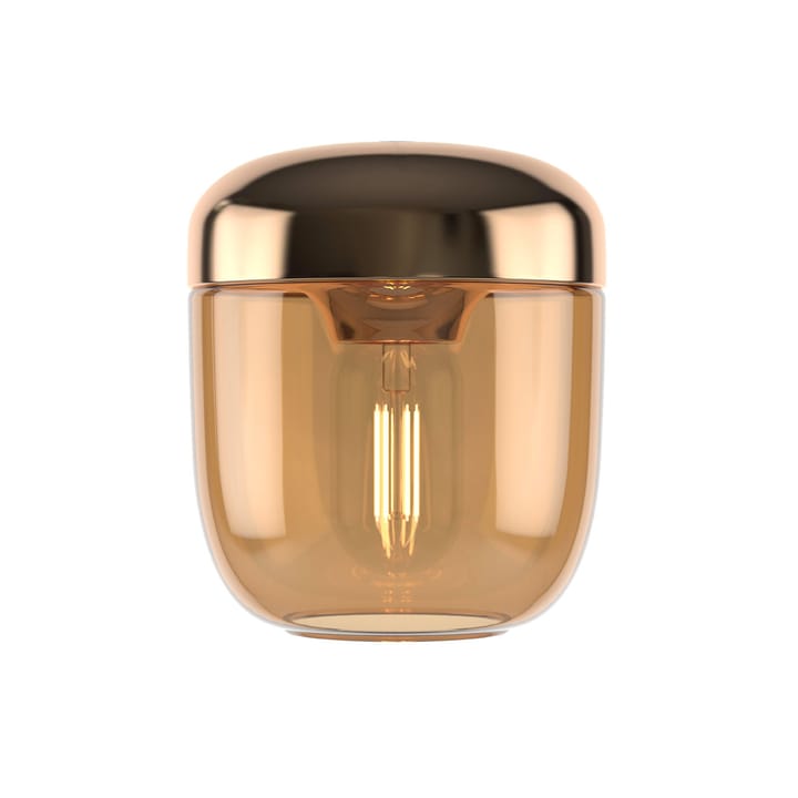 Acorn lamp shade amber, polished brass-amber Umage