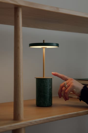 Asteria Move Mini table lamp Ø12x25,5 cm - Green marble - Umage