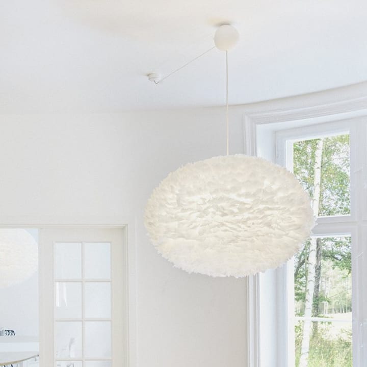 Cannonball ceiling cup with cord, white Umage