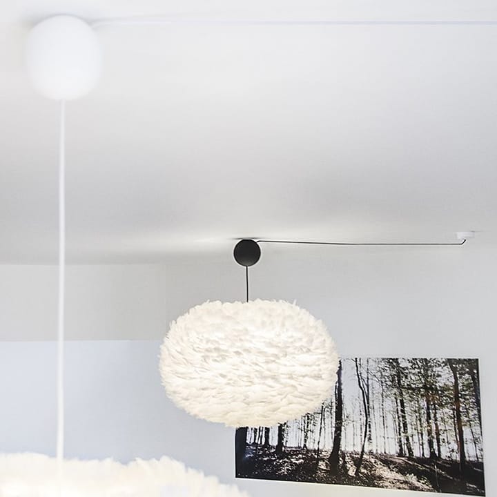 Cannonball ceiling cup with cord, white Umage