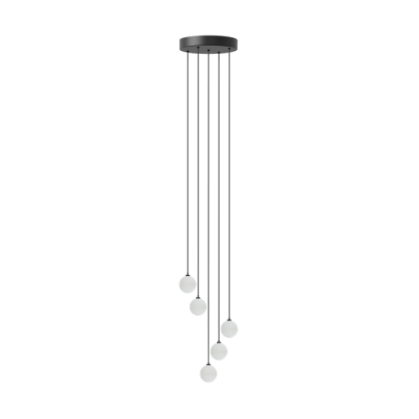 Rosette mini 5 cluster G4 pendel Ø20 cm - Svart - Umage