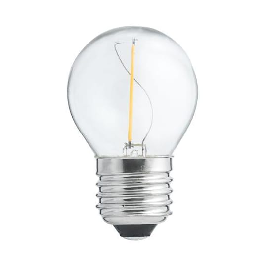 E27 LED filament globe 1 W - 7,8 cm - Unison