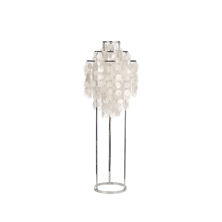 Fun 1 STM floor lamp - Mother of pearl, chrome - Verpan