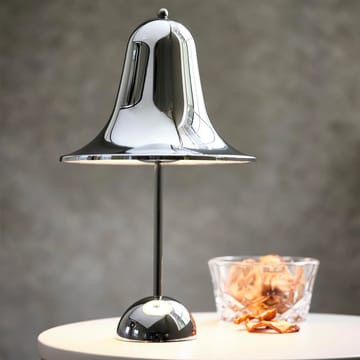 Pantop portable bordslampa 30 cm - Shiny chrome - Verpan