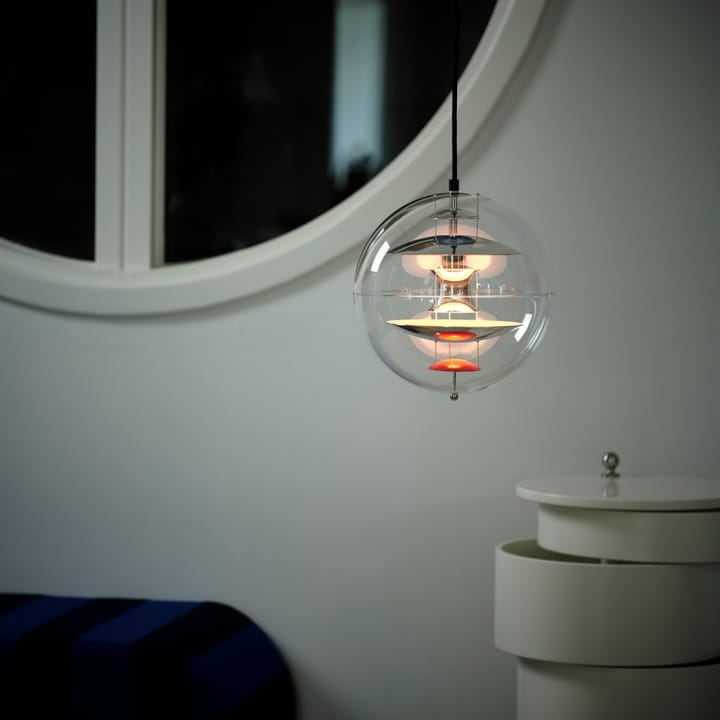 VP Globe ceiling lamp Ø28cm, Chrome-red-blue Verpan