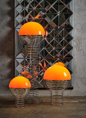 Wire floor lamp - Chrome-orange - Verpan