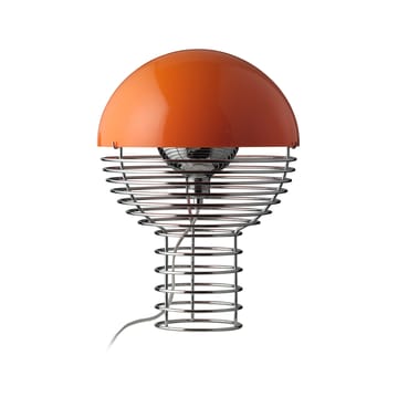 Wire table lamp Ø30 cm - Chrome-orange - Verpan