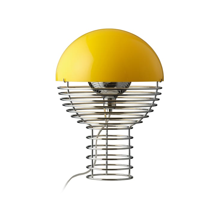 Wire table lamp Ø30 cm - Chrome-yellow - Verpan