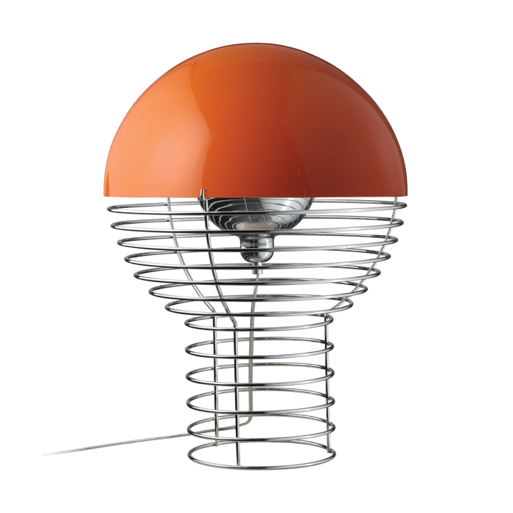 Wire table lamp Ø40 cm - Chrome-orange - Verpan