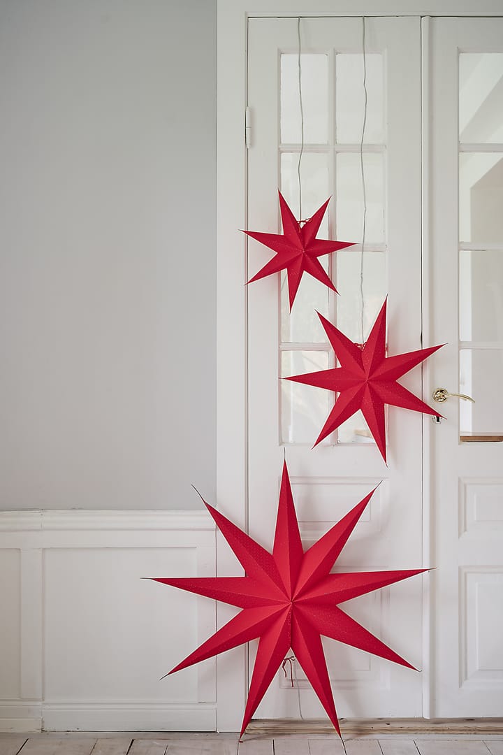 Aino Christmas star slim red, 80 cm Watt & Veke