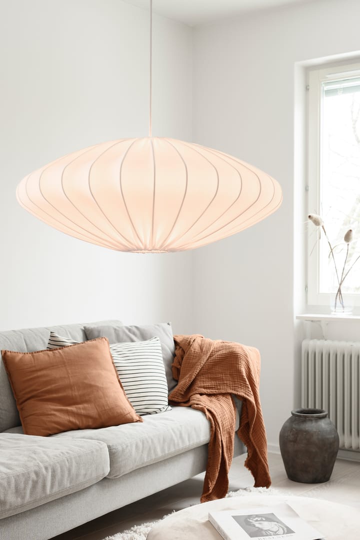 Ellipse lamp shade 65 cm cotton, White Watt & Veke