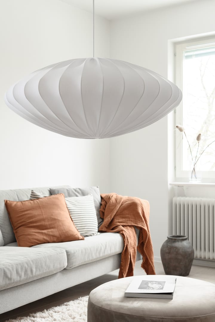 Ellipse lamp shade 80 cm cotton, White Watt & Veke