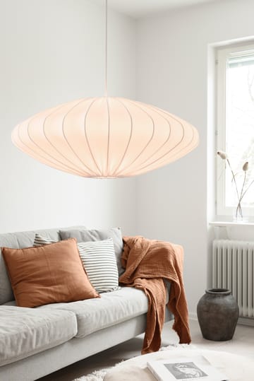 Ellipse lampskärm 65 cm bomull - Vit - Watt & Veke