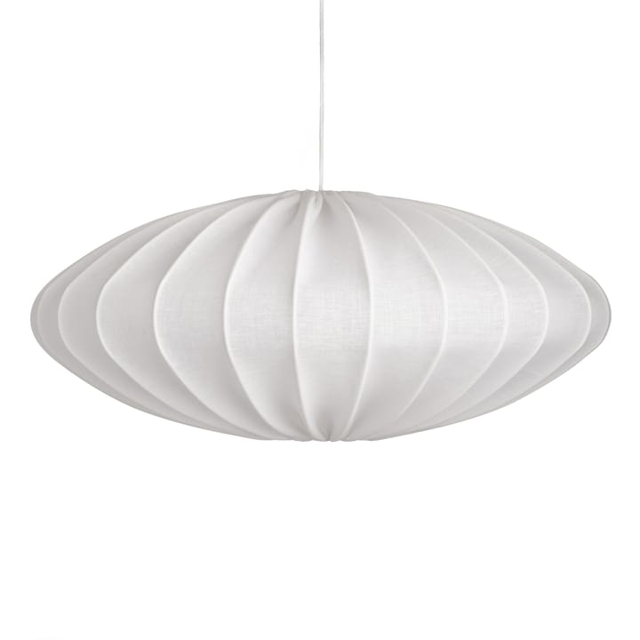 Ellipse lampskärm 65 cm linne, Vit Watt & Veke