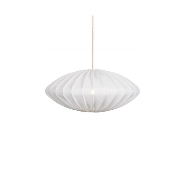 Ellipse Linen Pendant Ceiling Lamp Ø80 cm, White Watt & Veke