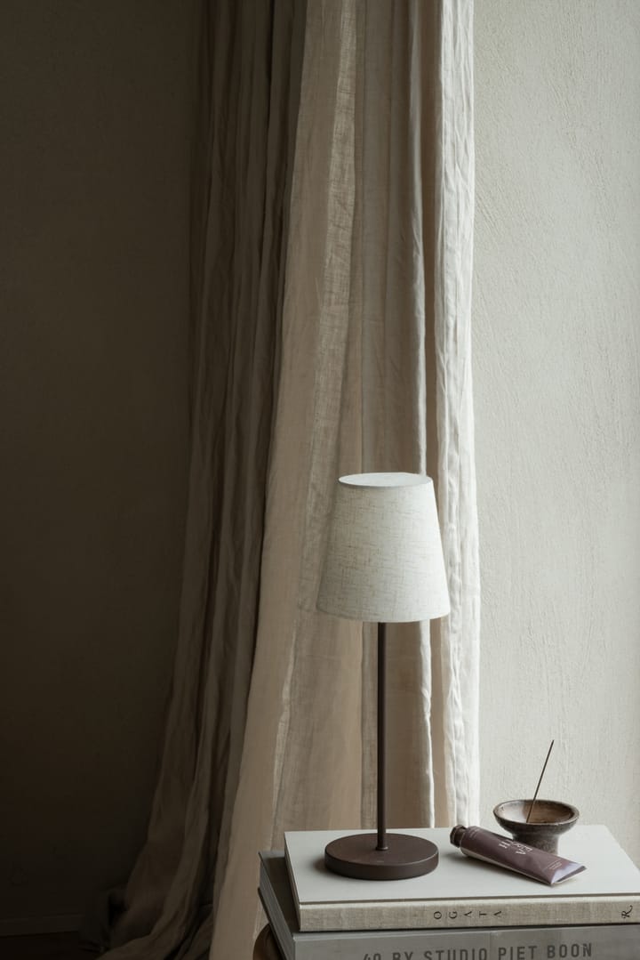 Tyra table lamp portable Ø14 cm, Coffee Watt & Veke