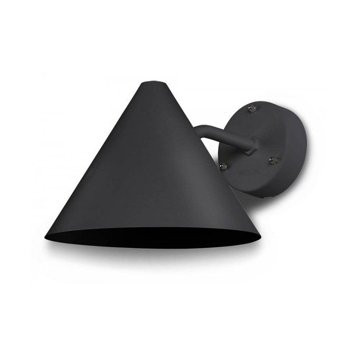 Westal Funnel E27 Wall Lamp 33x25 cm Black