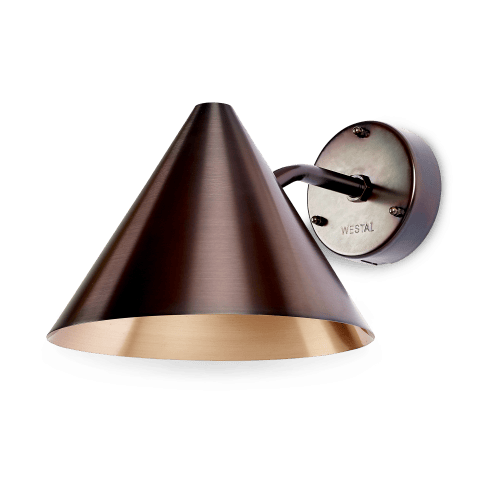 Funnel E27 Wall Lamp 33x25 cm - Copper - Westal