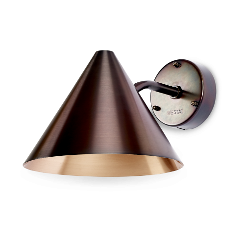 Westal Funnel E27 Wall Lamp 33x25 cm Copper