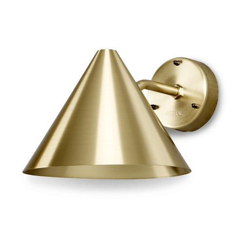 Funnel wall lamp E27 Ø25 cm - Brass - Westal