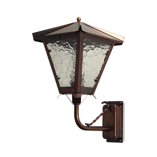 Gustav E27 downward-facing wall lantern 40 cm - Copper - Westal