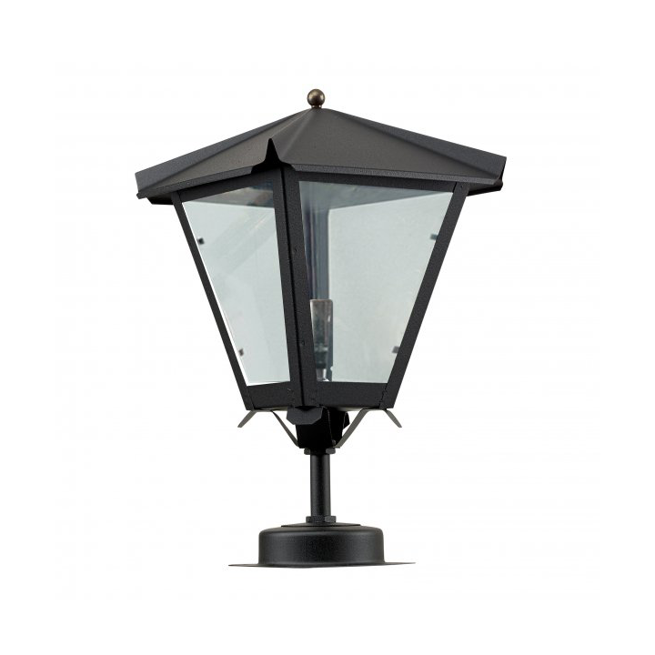 Westal Gustav lantern window glass Ø22.5 cm Black