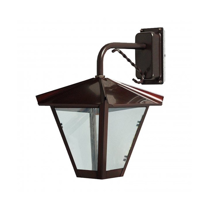 Westal Gustav wall lantern downward facing E27 34x32 cm Copper