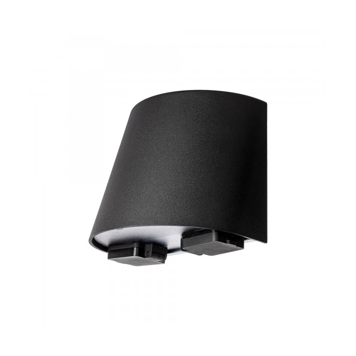 Westal Mini Wandleuchte mit Steckdose LED 18,5 cm Schwarz