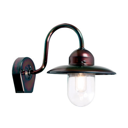 Westal Santa wall lamp Ø23 cm Oxidized copper