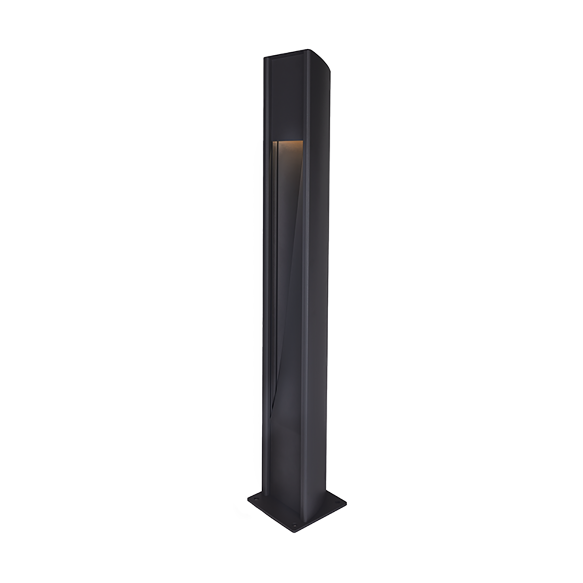 Westal Trius bollard 100x15 cm Black