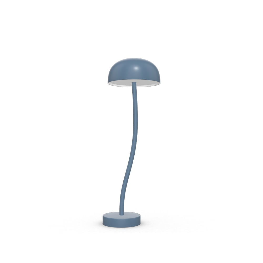 Zero Interiör Curve L table lamp Dove blue, medium