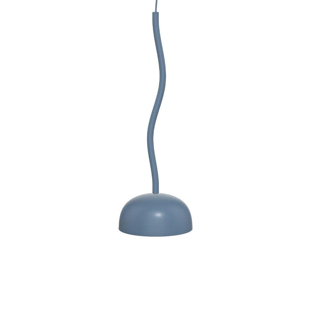 Zero Interiör Curve pendant lamp Dusty blue, medium