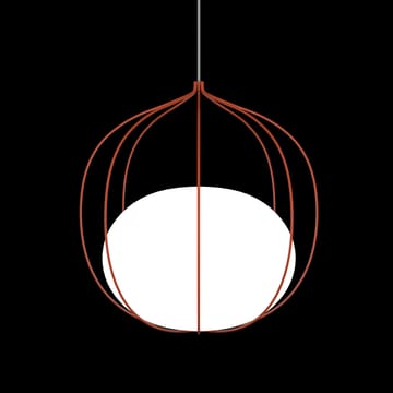 Hoop pendant lamp - Blue, inner shade matte opal glass - Zero Interiör