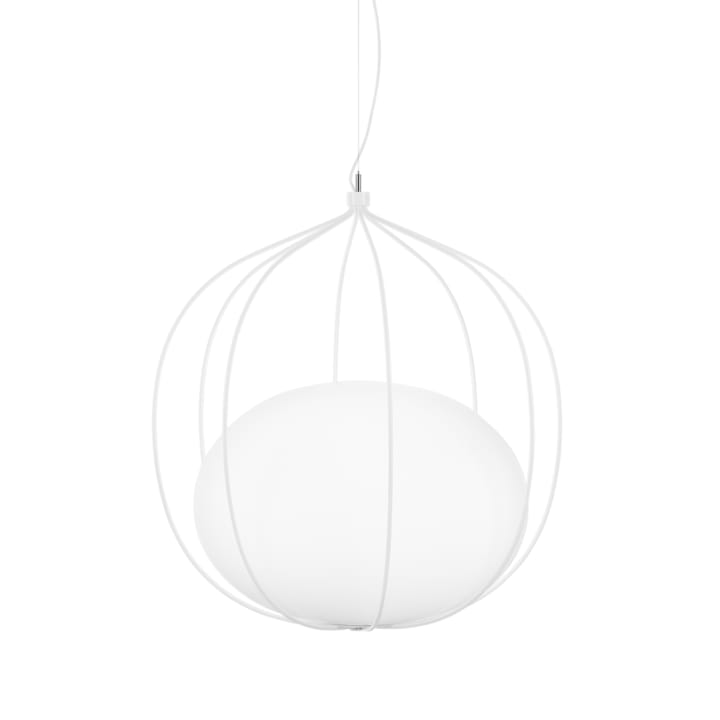 Hoop pendant lamp - White, inner dome matte opal glass - Zero Interiör