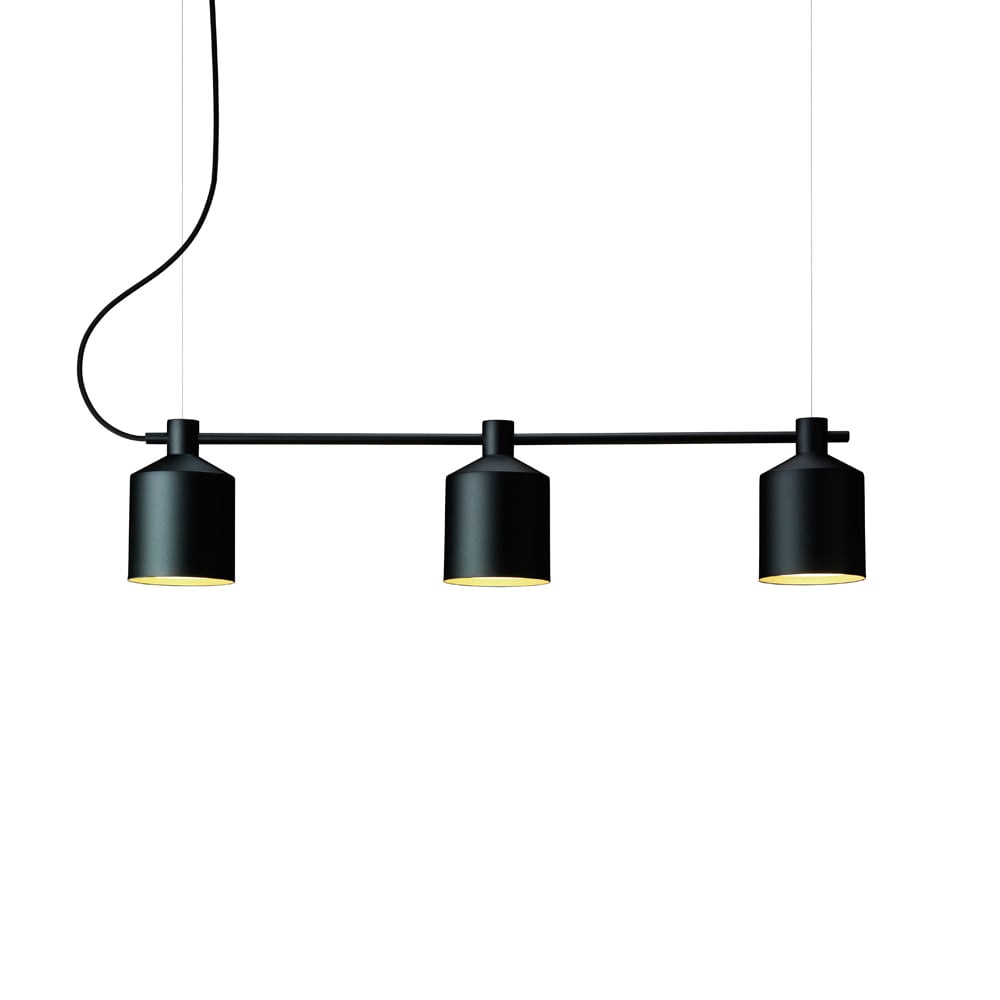 Zero Interiör Silo Trio pendant lamp Black